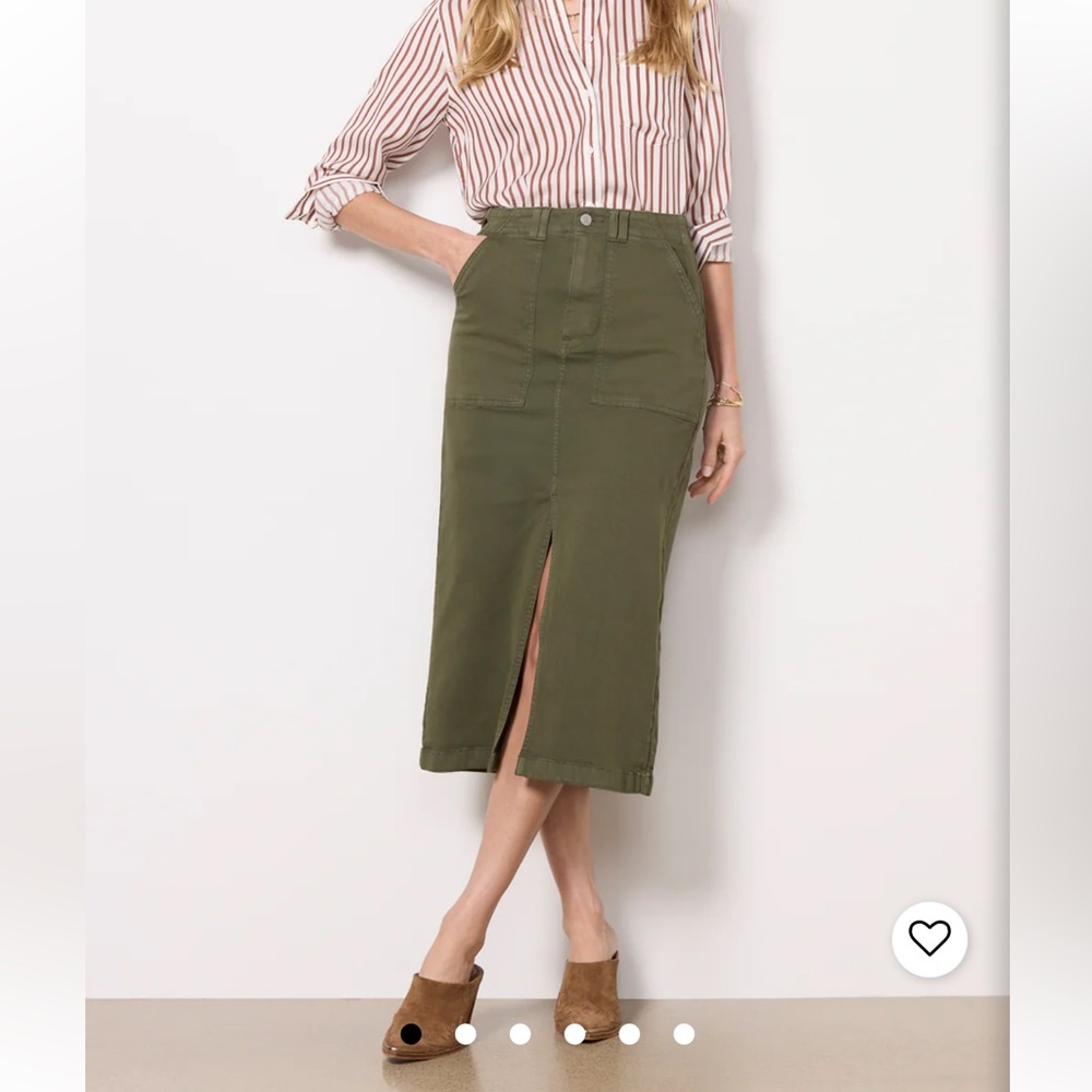 Pistola Laurelle Utility Skirt in Olivegreen size 28